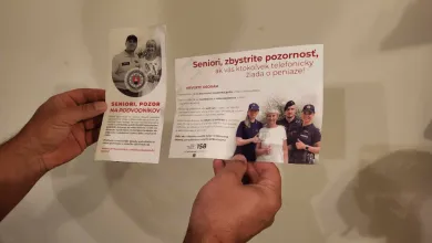 Letáky o podvodoch pre penzistov