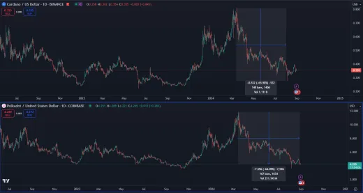 Masívne pády kryptomien
