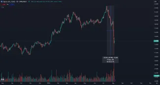 Nikkei klesol o takmer 30 percent