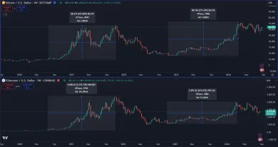 Porovnanie výkonnosti BTC verzus ETH