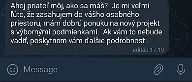 Príklad podvodnej správy