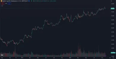 Dvojročný rast dominancie Bitcoinu