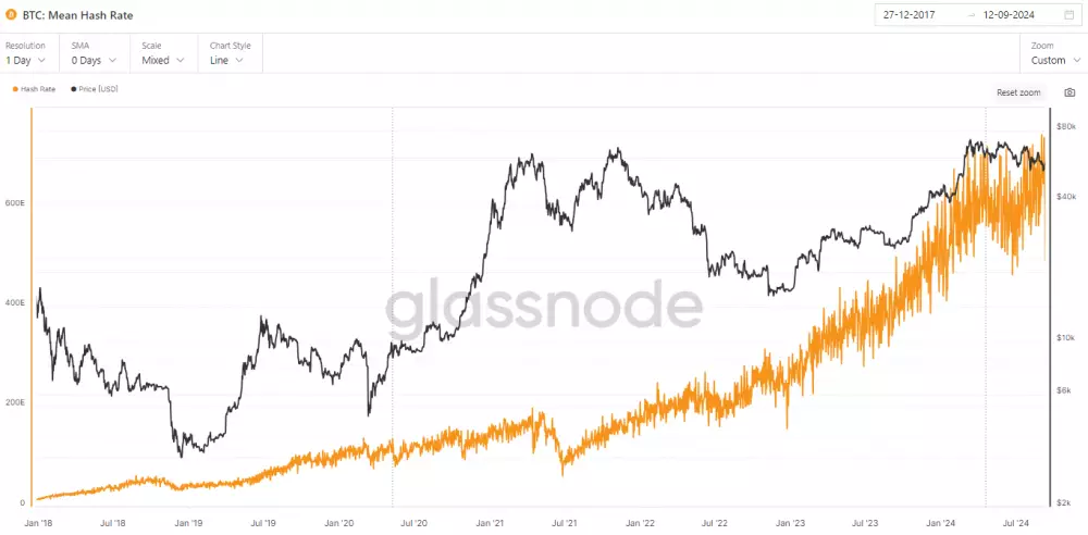 Hashrate Bitcoinu