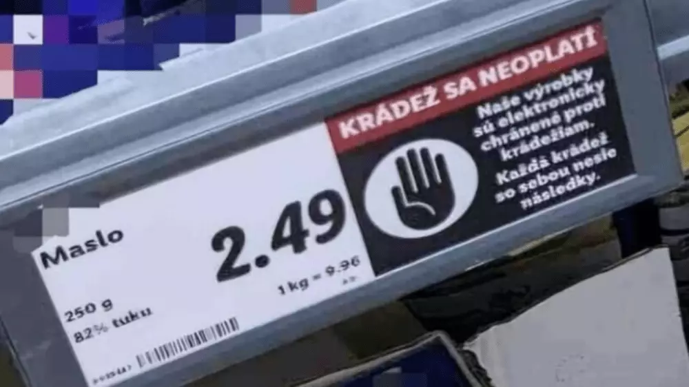 Lidl chráni pred zlodejmi aj maslo