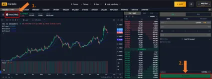 Nákup TRX na BITmarkets