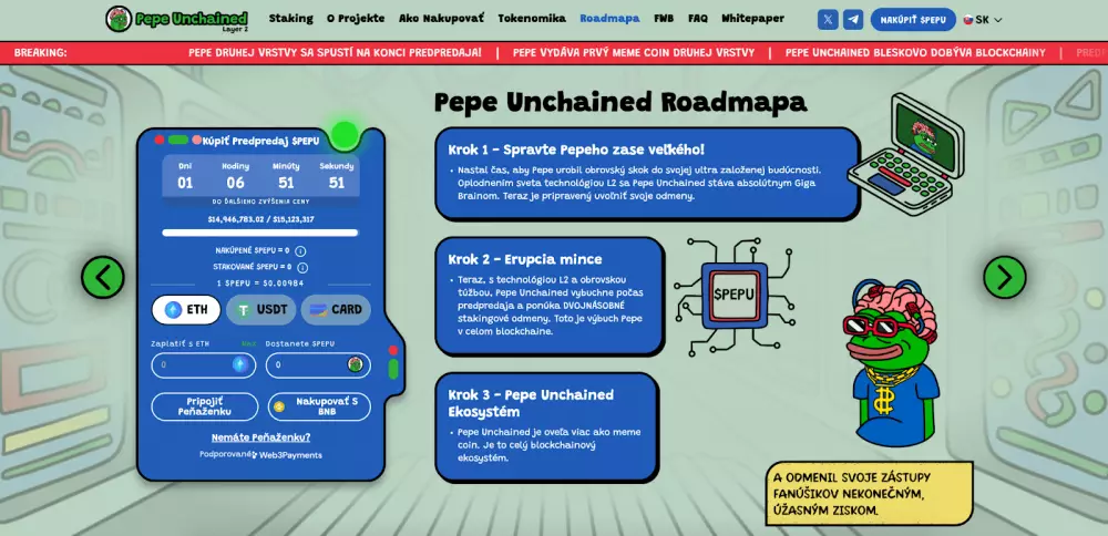 Roadmapa Pepe Unchained