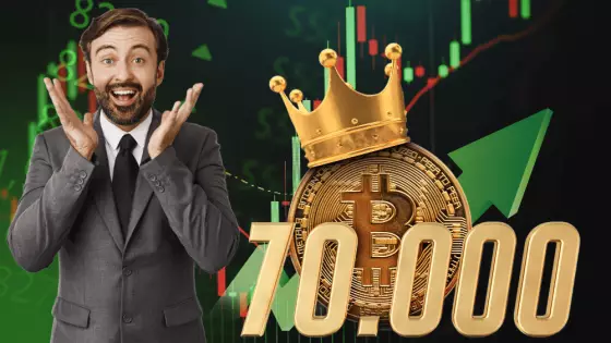 Bitcoin prekonal 70 000 dolárov