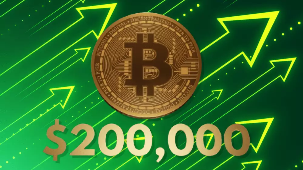 Bitcoin za 200 000 dolárov