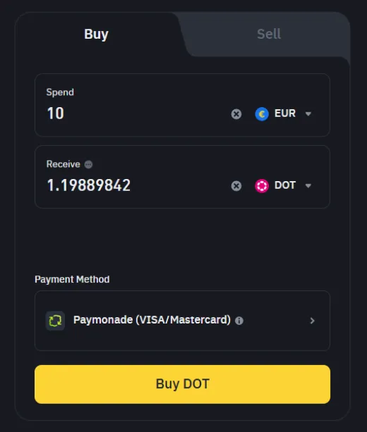 Ako nakúpiť Polkadot na Binance