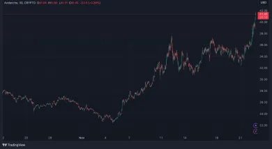 Avalanche taktiež rastie