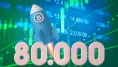 Bitcoin si siahol takmer na 80 000 dolárov