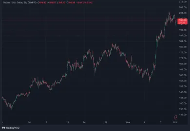 Cena Solany za minulý mesiac porástla