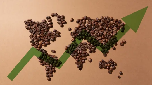 Čo ženie kávy komodít nahor?