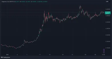 Dogecoin neohroziteľne stúpa