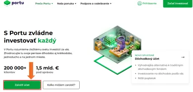 Domovská stránka Portu