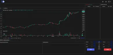Obchodné rozhranie burzy Coinmate
