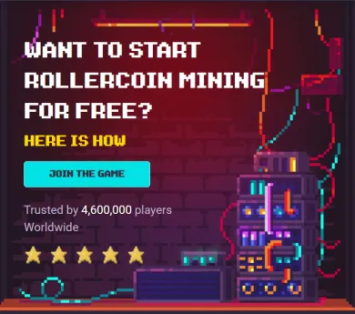 Rollercoin ponúka rôzne hry a zábavu