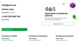 Zákaznícka podpora Portu