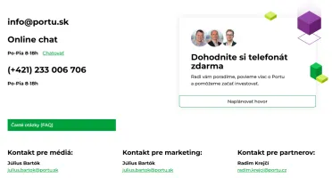 Zákaznícka podpora Portu