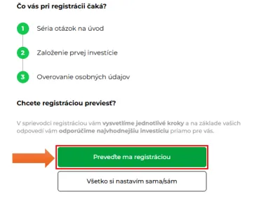 Zhrnutie registrácie