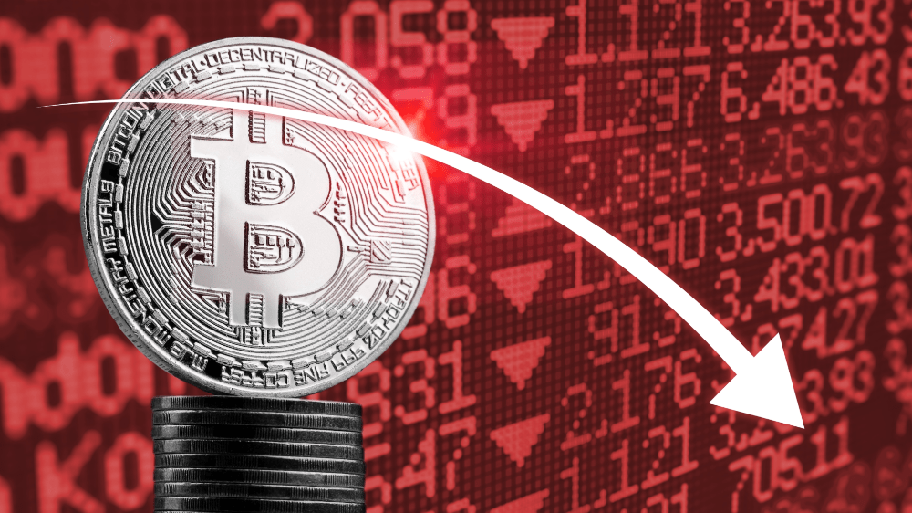 Bitcoin klesol pod 100 000 dolárov