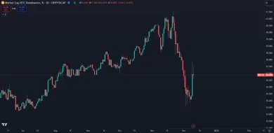 Dominancia Bitcoinu znovu rastie