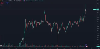 Kryptomena BNB na novom historickom maxime