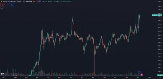 Kryptomena BNB na novom historickom maxime