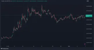 Vývoj FLOKI za posledný mesiac