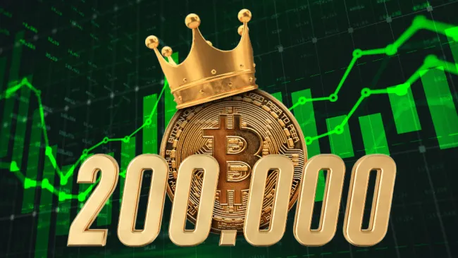 Bitcoin môže dosiahnuť 200 000 dolárov