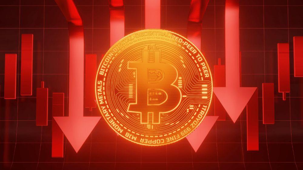 Bitcoin spadol pod 100 000 dolárov