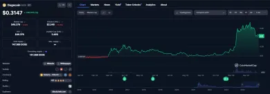 Cenový vývoj kryptomeny Dogecoin