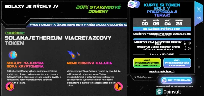 Charakteristika projektu Solaxy