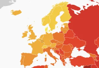 Mapa korupcie v Európe