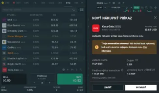 Nákup akcií Coca Cola