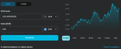 Nákup XLM na Anycoine