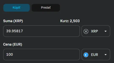 Nákup XRP na Anycoine