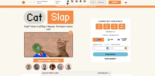 Nová kryptomena CatSlap