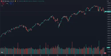Rast indexu S&P 500 za posledný rok