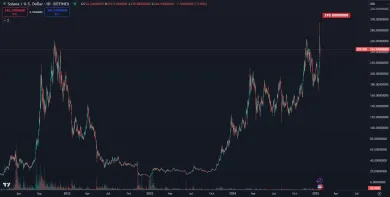 Solana dosiahla nové maximum