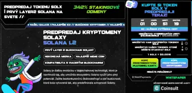 Token SOLX v predpredaji