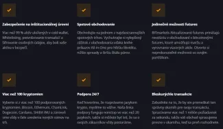 Výhody BITmarkets