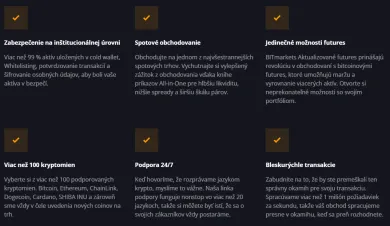 Výhody BITmarkets