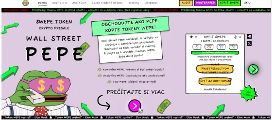 Wallstreetpepe kryptomena