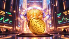 Bitcoin formuje diamantový vzor