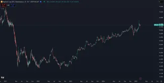 Dlhodobý rast dominancie BTC
