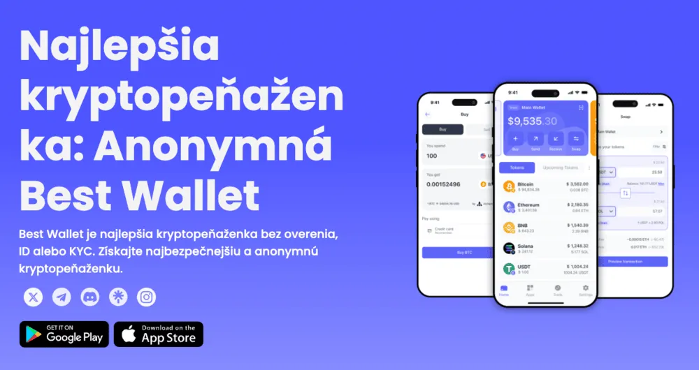 Oficiálna stránka kryptopeňaženky Best Wallet