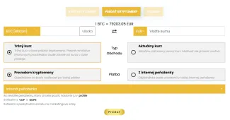 Predaj kryptomeny