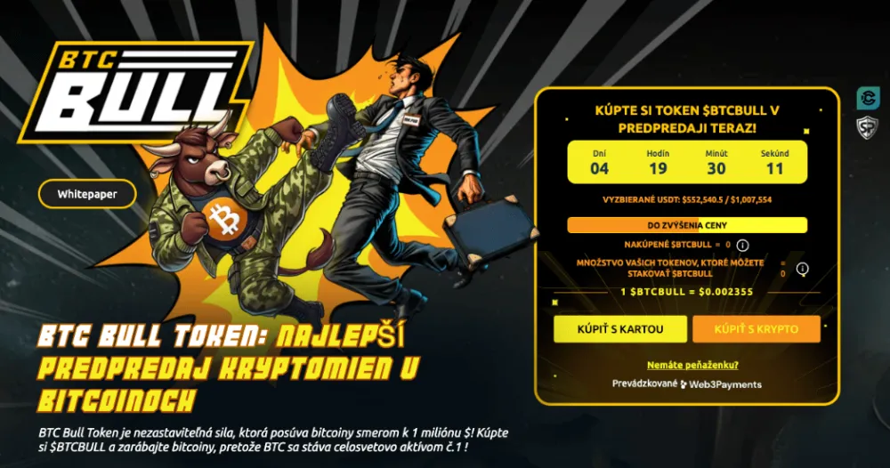 Predpredaj tokenov BTCBULL