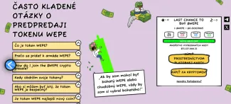 Predpredaj tokenov WEPE